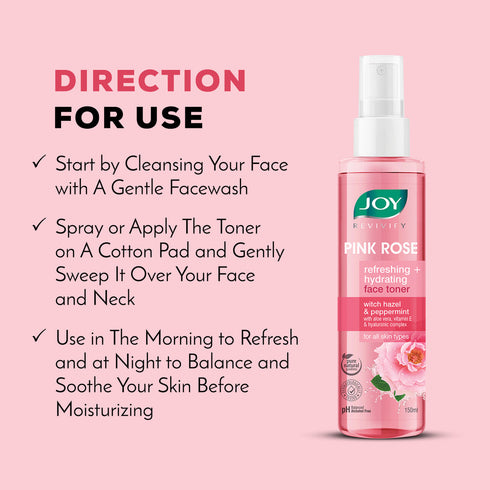 Joy Pink Rose Refreshing + Hydrating Toner