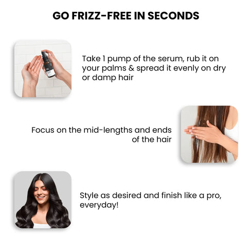 Thriveco Frizz Tamer Smoothing Hair Oil Serum Pack of 2 30ml each