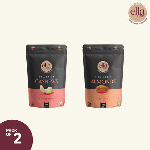 Ella Foods Chilli Lime Cashew And Peri Peri Almonds