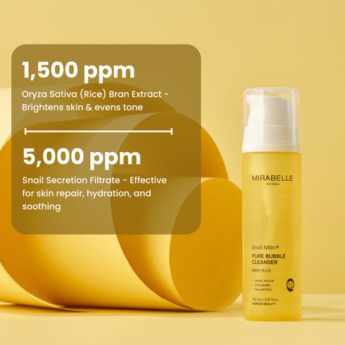 Mirabelle Korea Snail Miin Pure Bubble Cleanser
