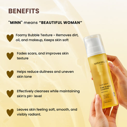 Mirabelle Korea Snail Miin Pure Bubble Cleanser