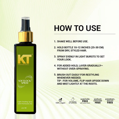 Kt Professional Soft Locks Spray