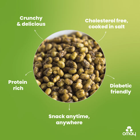 Omay Foods Solid Moong - Spicy Masala