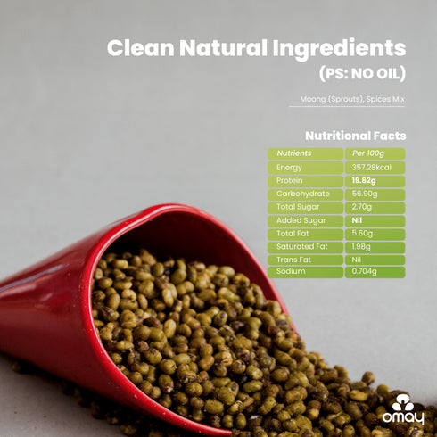 Omay Foods Solid Moong - Spicy Masala