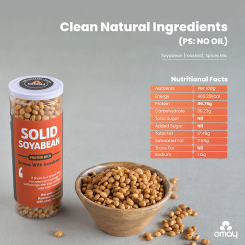 Omay Foods Solid Soyabean - Protein Rich