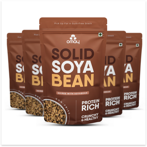 Omay Foods Roasted Soyabean, 70g (5pcs)