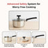 Vinod DONIV Stainless Steel Sandwich Bottom Solitaire Sauce Pan with Glass Lid Induction Friendly Capacity 1.4 Ltr 16cm