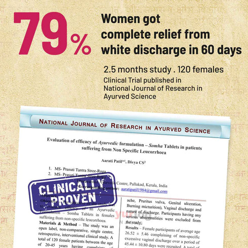 Gynoveda Somha Ayurvedic Tablets - 120 Tablets