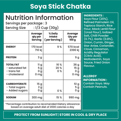 Jabsons Foods Chinese Chatka Soya Sticks