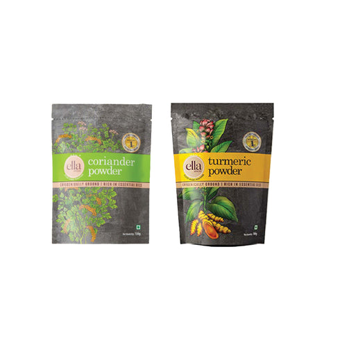 Ella Foods Coriander Powder & Turmeric Powder