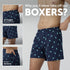 XYXX Splash Cotton Boxers - Gin Blue