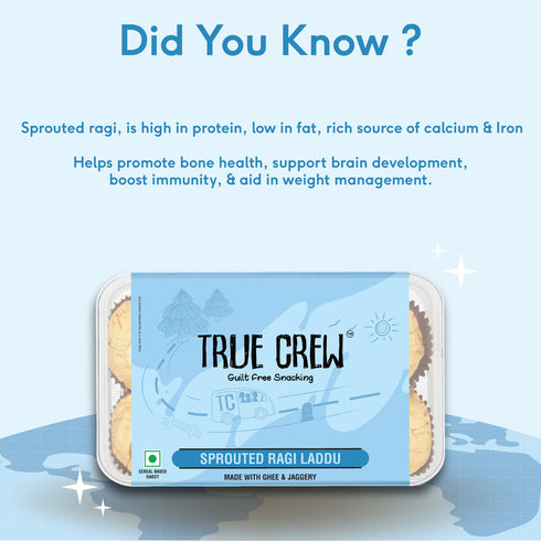 Sri Sri tattva True crew - sprouted ragi laddu