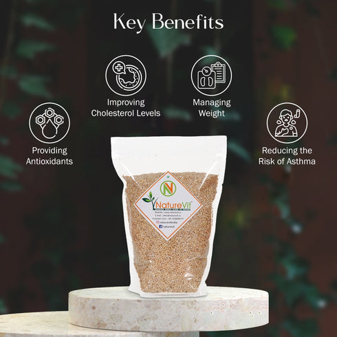 NatureVit Steel Cut Oats Gluten-Free| High-Fiber Breakfast Cereal for Weight Loss