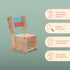 Ariro Toys Wooden Convertible Step Stool and Chair