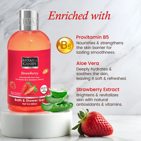Bryan & Candy Strawberry Bath and Shower Gel