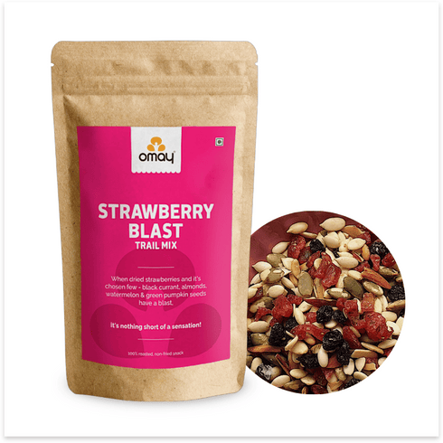 Omay Foods Strawberry Blast Trail Mix, 400g POUCH