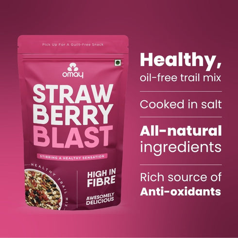 Omay Foods Strawberry Blast, 80g (4pcs)
