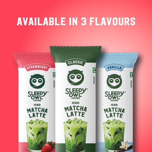 Sleepy Owl Coffee Strawberry Iced Matcha Premix