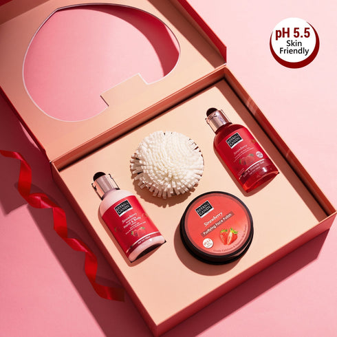 Bryan & Candy Strawberry Body Care Heart Collection