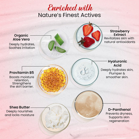 Bryan & Candy Strawberry Body Care Heart Collection
