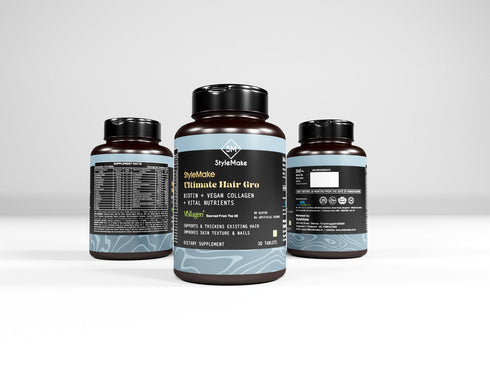Style Make StyleMake Ultimate Hair Gro Vitamin for Men Biotin Vegan Collagen from UK Reduce Hair Loss and Promote Regrowth 30 Tablets