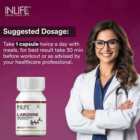 Inlife L-Arginine 1000mg Capsule