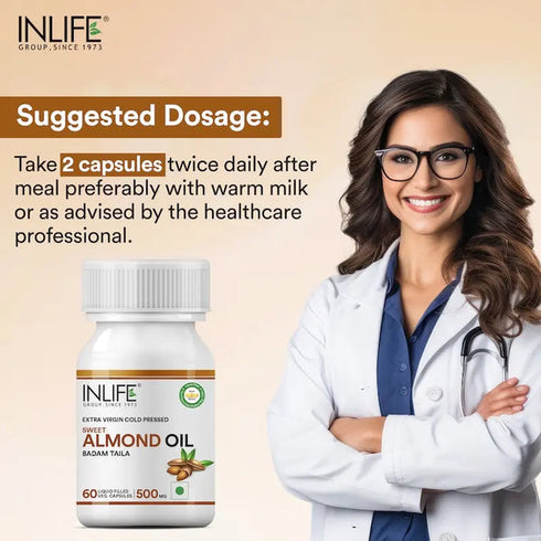 Inlife Sweet Almond Oil Capsule