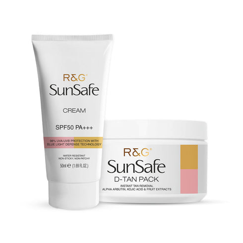 Vasuestore R&G SunSafe SPF 50 Sunscreen & D Tan Pack Combo