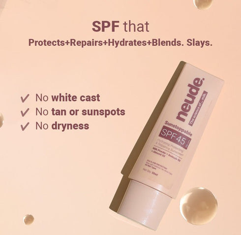Neude Sunstoppable Spf45 Pa+++ Sunscreen