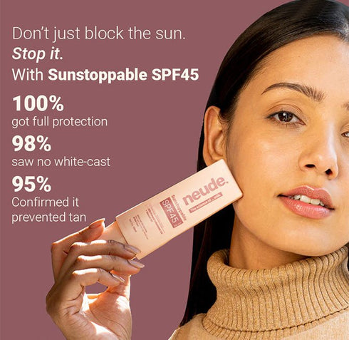 Neude Sunstoppable Spf45 Pa+++ Sunscreen