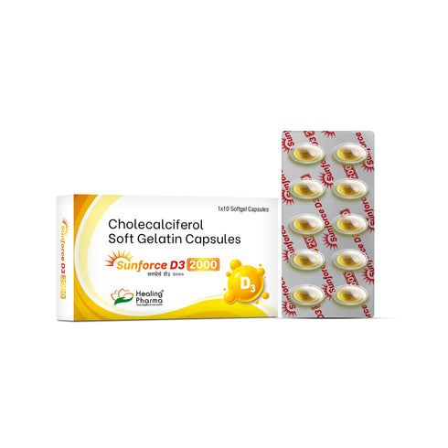 Healing Pharma Sunforce D3 2000 Capsules