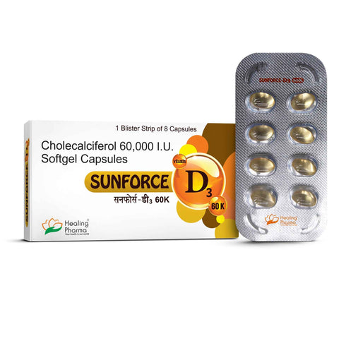 Healing Pharma Sunforce D3 60K Capsules