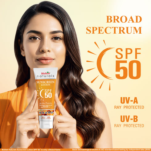 Multani Pharmaceuticals Limited Multani Naturals Cocoa Body Lotion for Long Lasting Nourishment & Multani Naturals SPF 50 PA Vitamin C Sunscreen Lotion