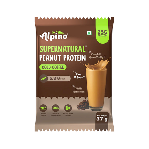 Alpino Trial Pack Supernatural Peanut Protein Powder Cold Coffee