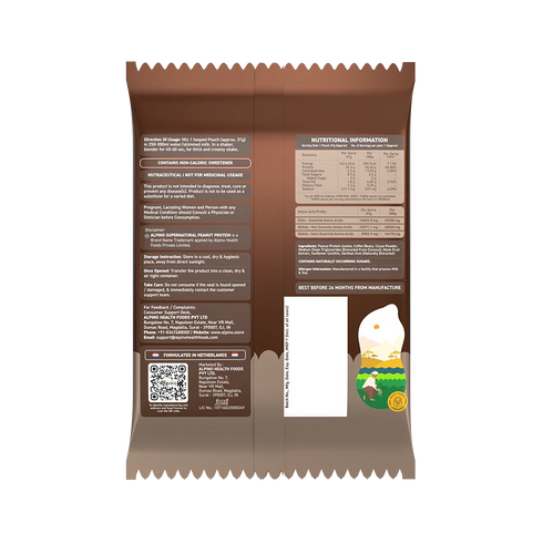 Alpino Trial Pack Supernatural Peanut Protein Powder Cold Coffee