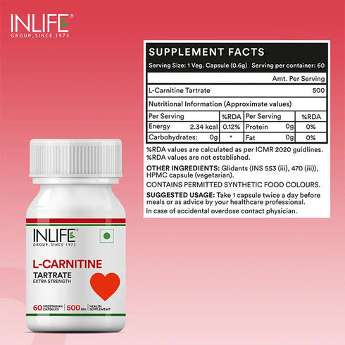 Inlife L-Carnitine L-Tartrate Capsules