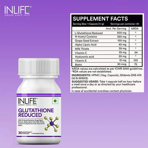 Inlife Glutathione Reduced Capsules