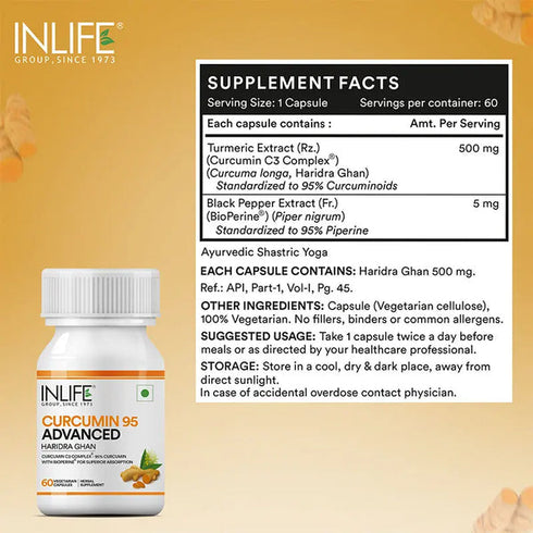 Inlife Curcumin 95 Advanced Capsules