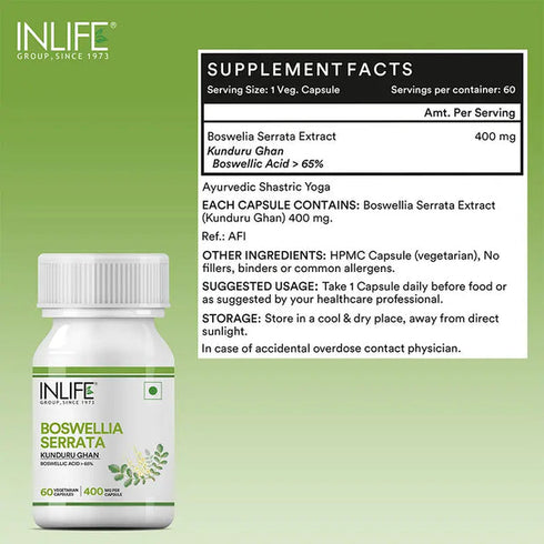 Inlife Boswellia Serrata 400mg Capsule
