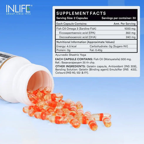 Inlife Fish Oil Double Strength Capsules