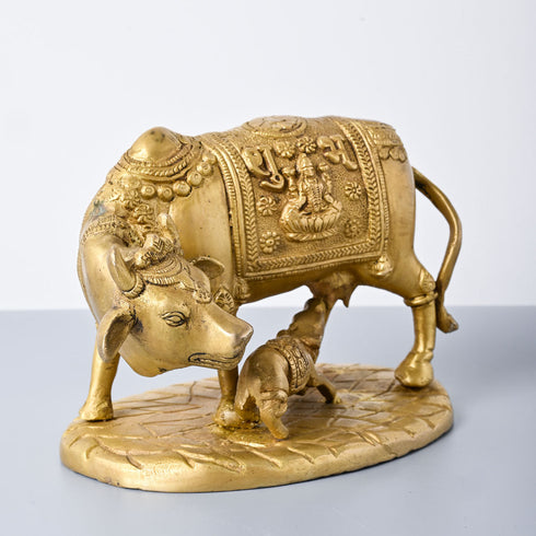 Samskara Home Surabhi Cow And Calf Idol