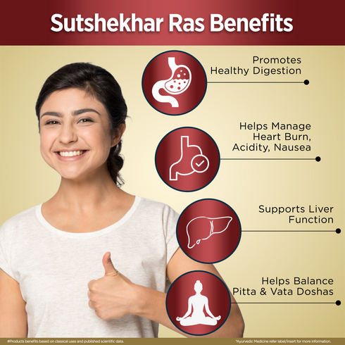 Multani Pharmaceuticals Limited Multani Sutshekhar Ras with Gold used for hyperacidity acid reflux and other related conditions