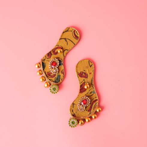 Samskara Home Suvarna Yellow Lakshmi Feet