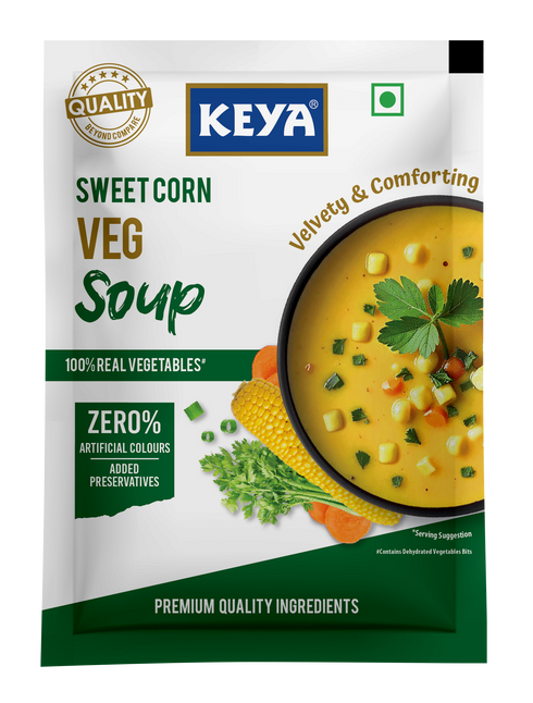 Keyafoods Keya Sweet Corn Veg Soup Four Serves