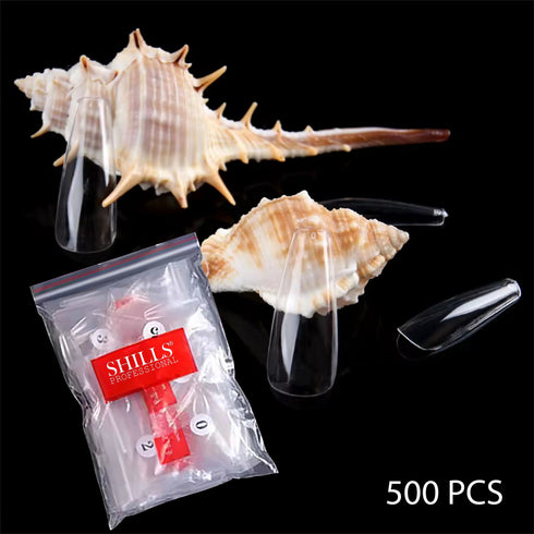 Shills Professional PKT 500pcs T-Shape Nail Tips Clear