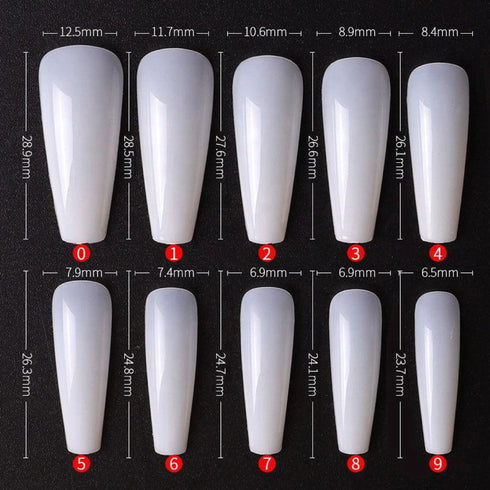 Shills Professional PKT 500pcs T-Shape Nail Tips Natural