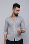 Miravan Mens Blue Pure Cotton Handblock Floral Print Shirt