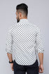 Miravan Mens Grey Floral Print Comfort Cotton Casual Shirt