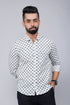 Miravan Mens Grey Floral Print Comfort Cotton Casual Shirt