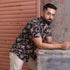 Miravan Mens Multi Colour Floral Printed Half Sleeve Slim Fit Shirt